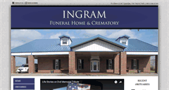 Desktop Screenshot of ingram-funeralhome.com